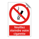 Veuillez éteindre votre cigarette