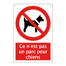 Ce n'est pas un parc pour chiens