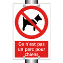 Ce n'est pas un parc pour chiens