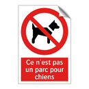 Ce n'est pas un parc pour chiens