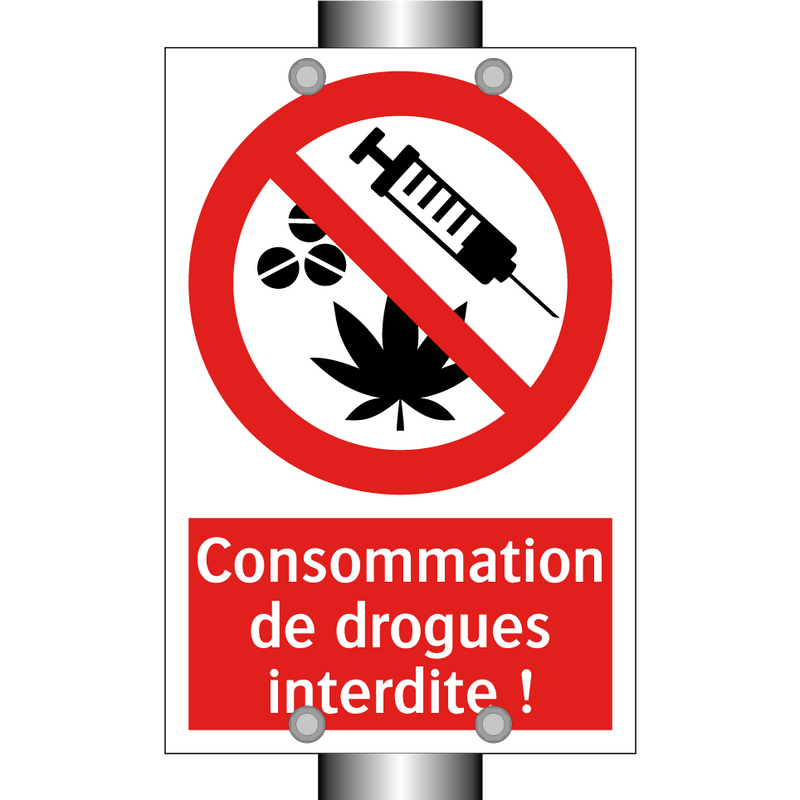Consommation de drogues interdite !