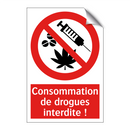 Consommation de drogues interdite !