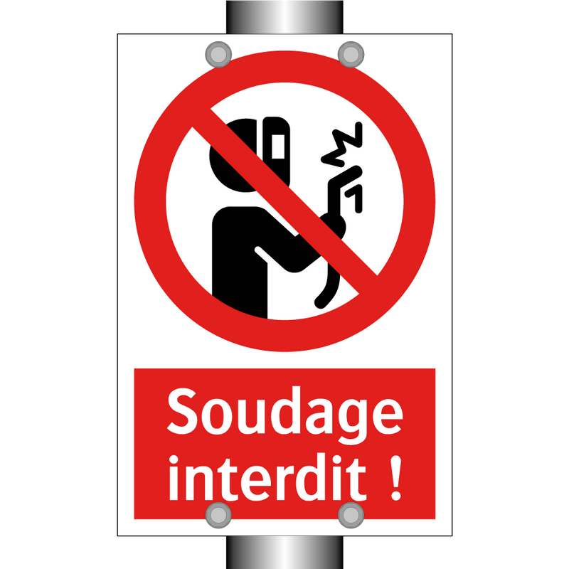 Soudage interdit !