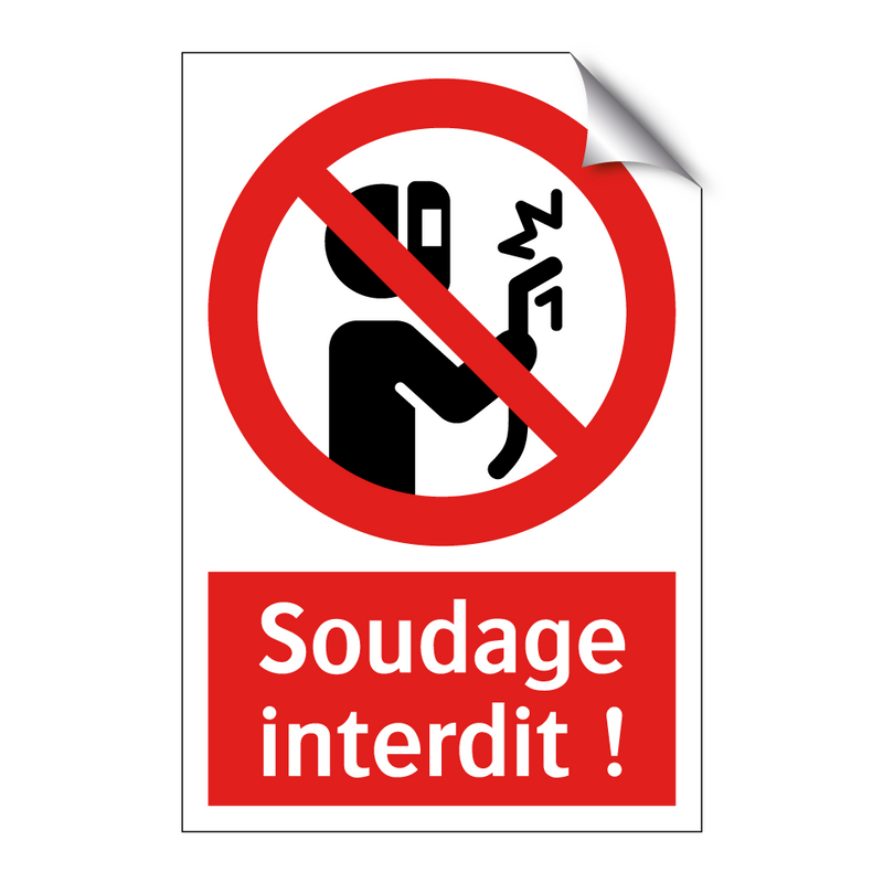 Soudage interdit !