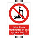 Interdit aux trottinettes et aux cyclomoteurs !