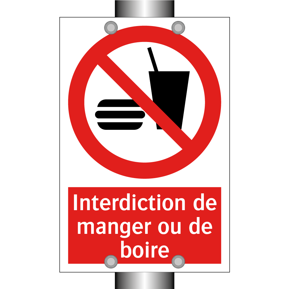 Interdiction de manger ou de boire