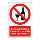 La consommation d'alcool est interdite dans cet endroit !