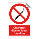 Cigarettes électroniques interdites