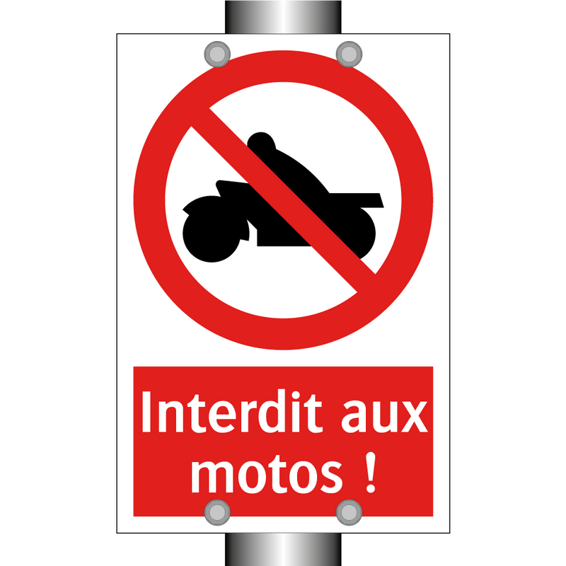 Interdit aux motos !
