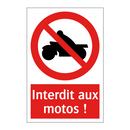 Interdit aux motos !