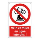 Vélo et roller en ligne interdits !