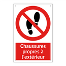Chaussures propres à l'extérieur