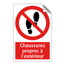 Chaussures propres à l'extérieur