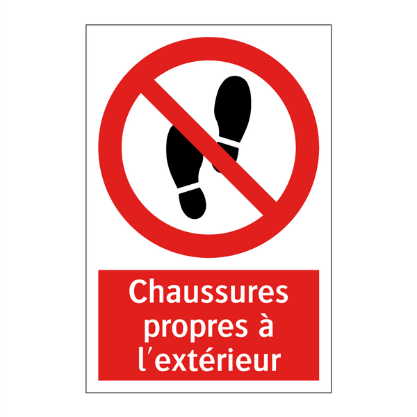 Chaussures propres à l'extérieur