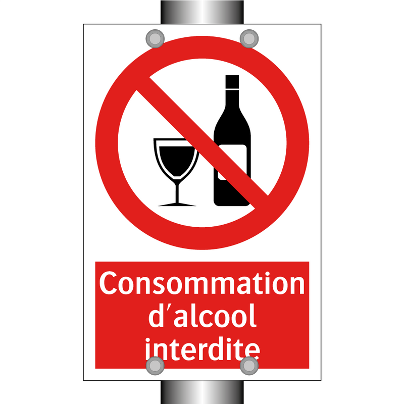 Consommation d'alcool interdite