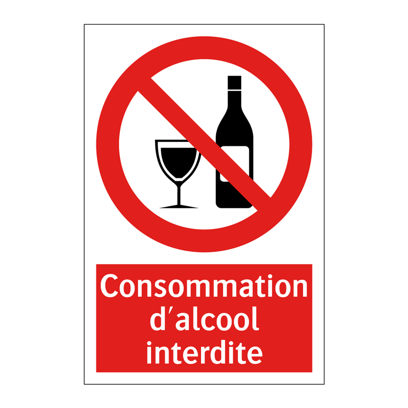 Consommation d'alcool interdite