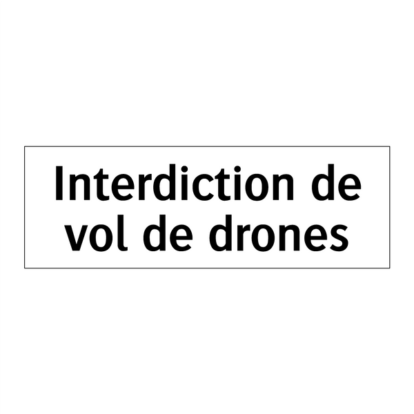 Interdiction de vol de drones