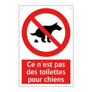 Ce n'est pas des toilettes pour chiens