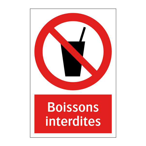 Boissons interdites