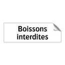 Boissons interdites