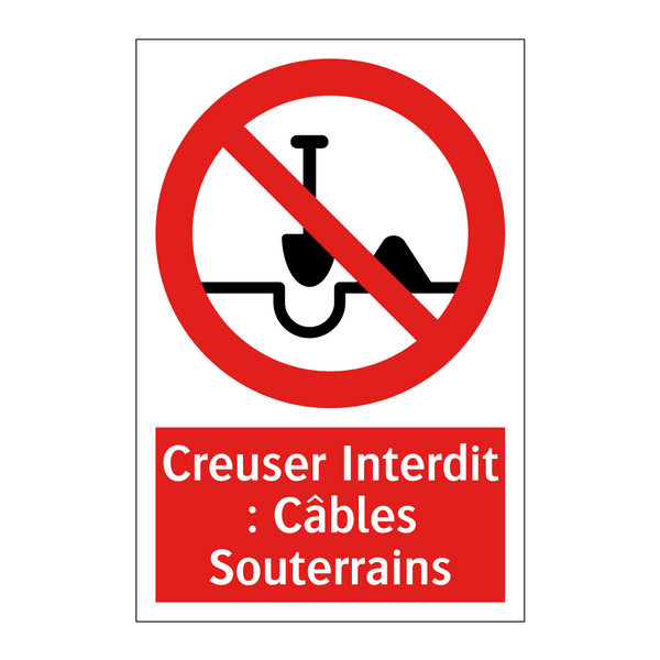 Creuser Interdit : Câbles Souterrains