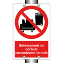 Déversement de déchets encombrants interdit