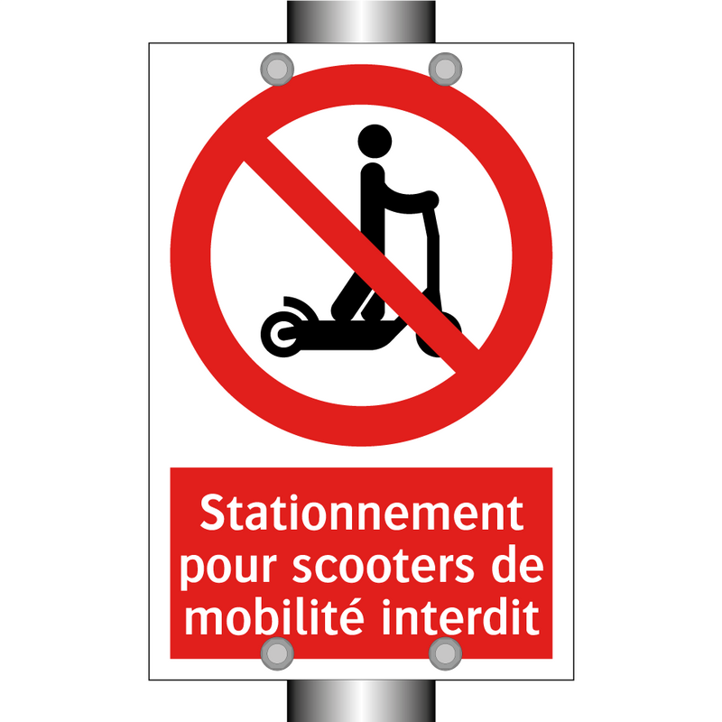 Stationnement pour scooters de mobilité interdit