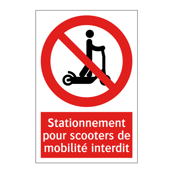 Stationnement pour scooters de mobilité interdit