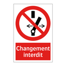 Changement interdit