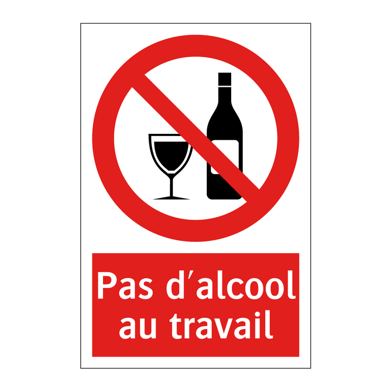 Pas d'alcool au travail