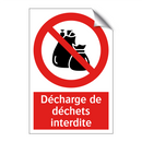 Décharge de déchets interdite