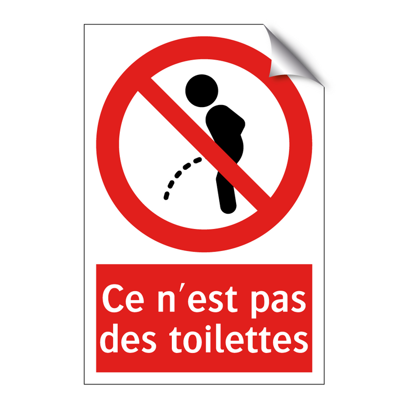 Ce n'est pas des toilettes