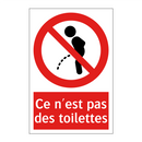 Ce n'est pas des toilettes