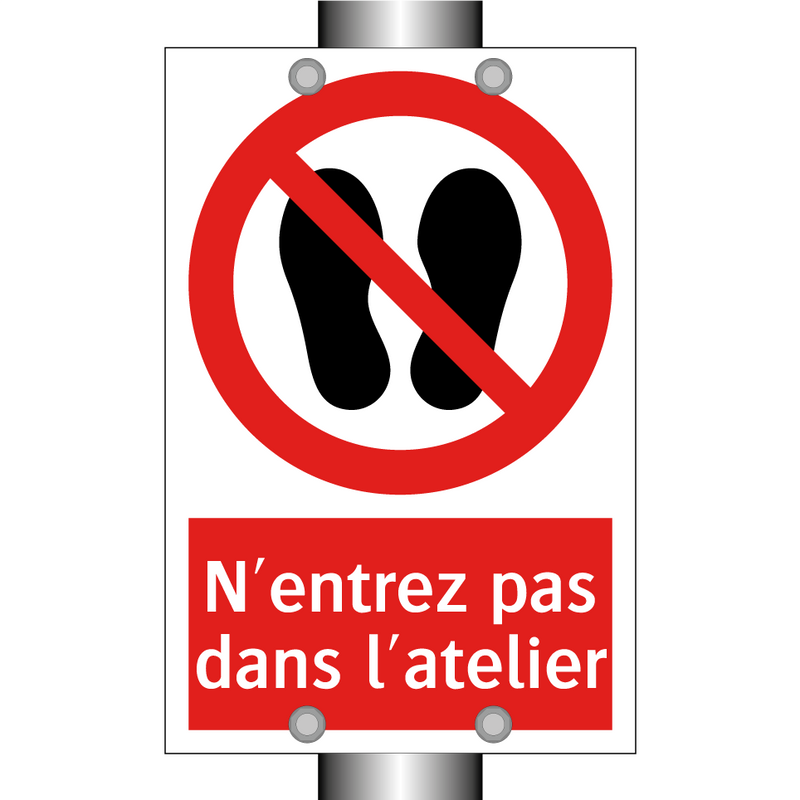 N'entrez pas dans l'atelier