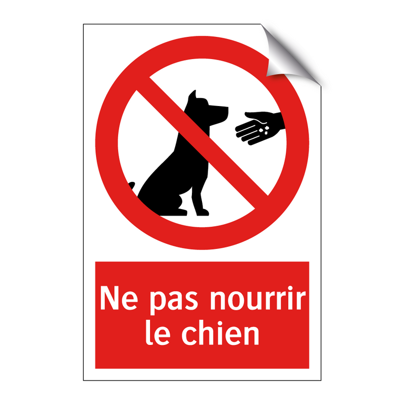 Ne pas nourrir le chien