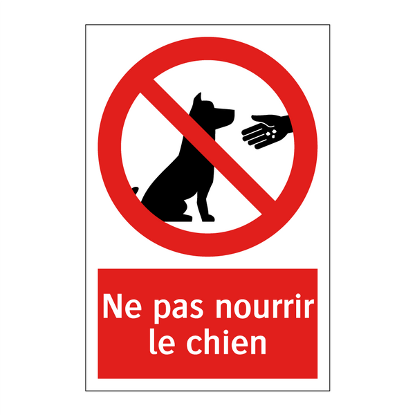 Ne pas nourrir le chien