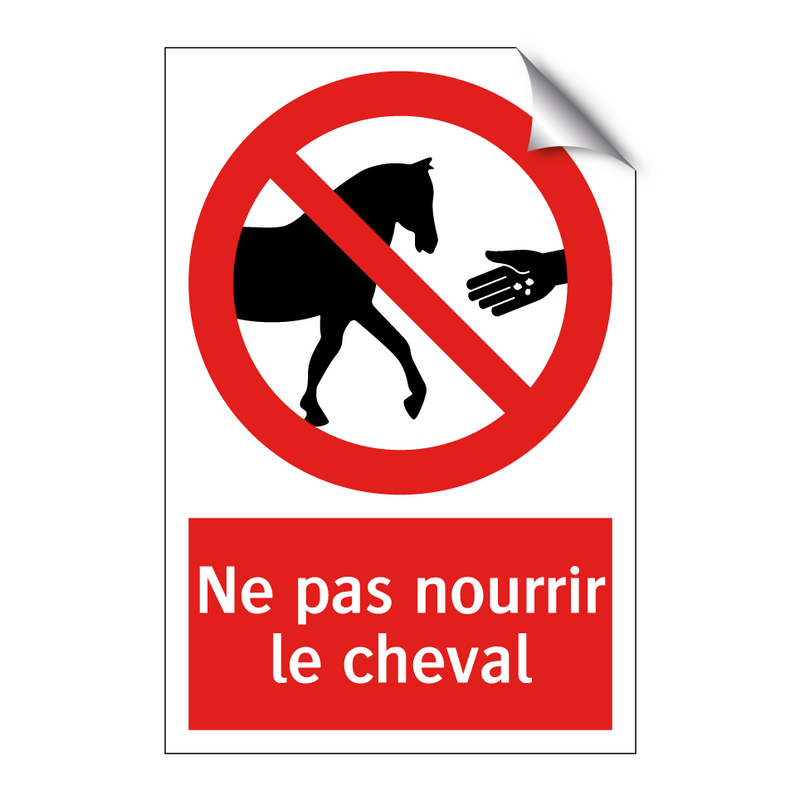 Ne pas nourrir le cheval