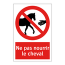 Ne pas nourrir le cheval