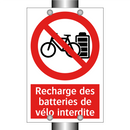Recharge des batteries de vélo interdite