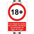 Il est illégal de vendre des produits alcoolisés aux personnes de moins de 18 ans.