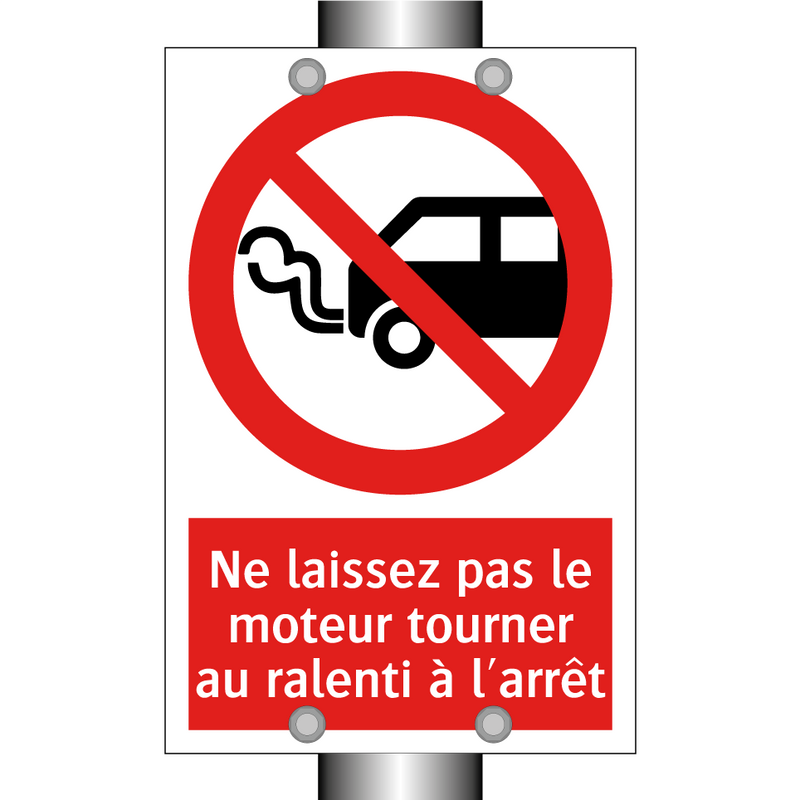 Ne laissez pas le moteur tourner au ralenti à l'arrêt