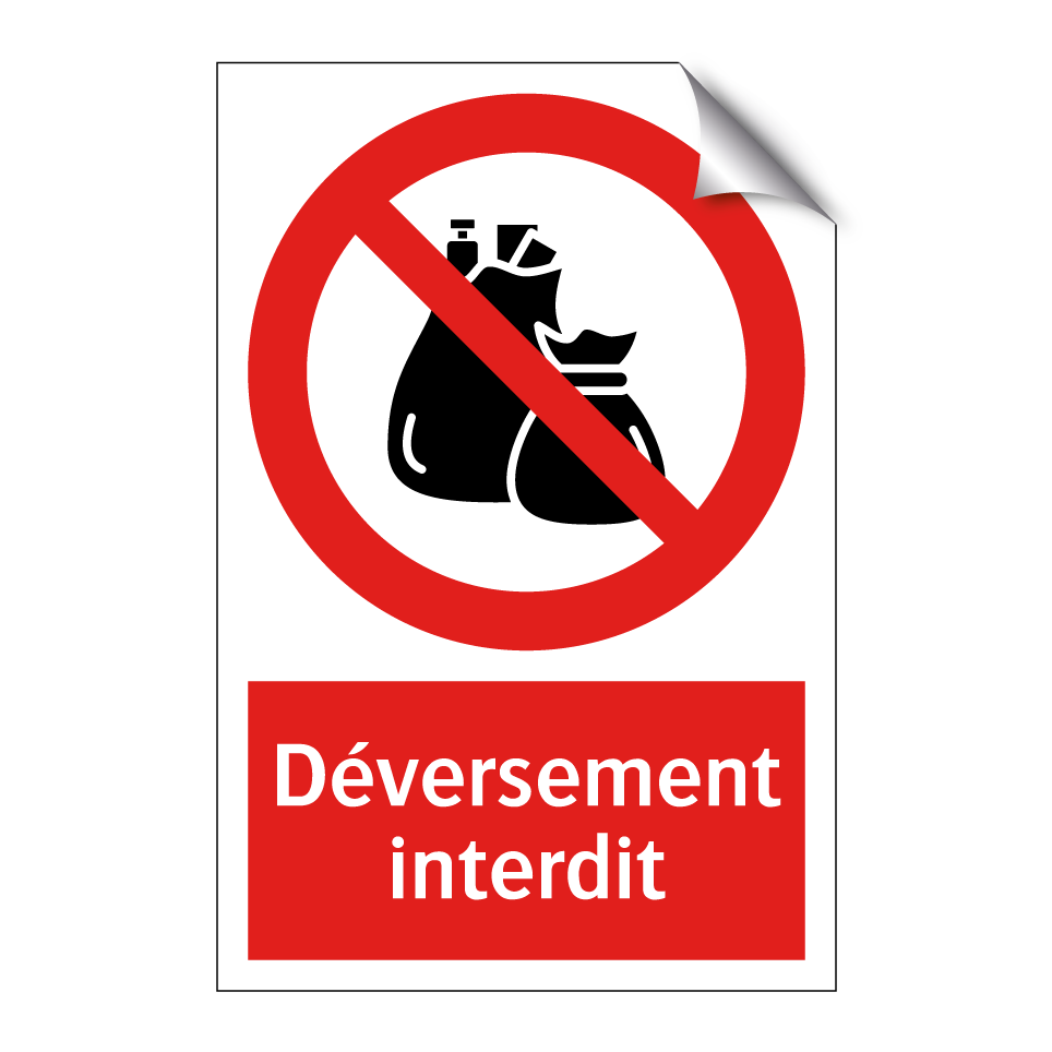 Déversement interdit