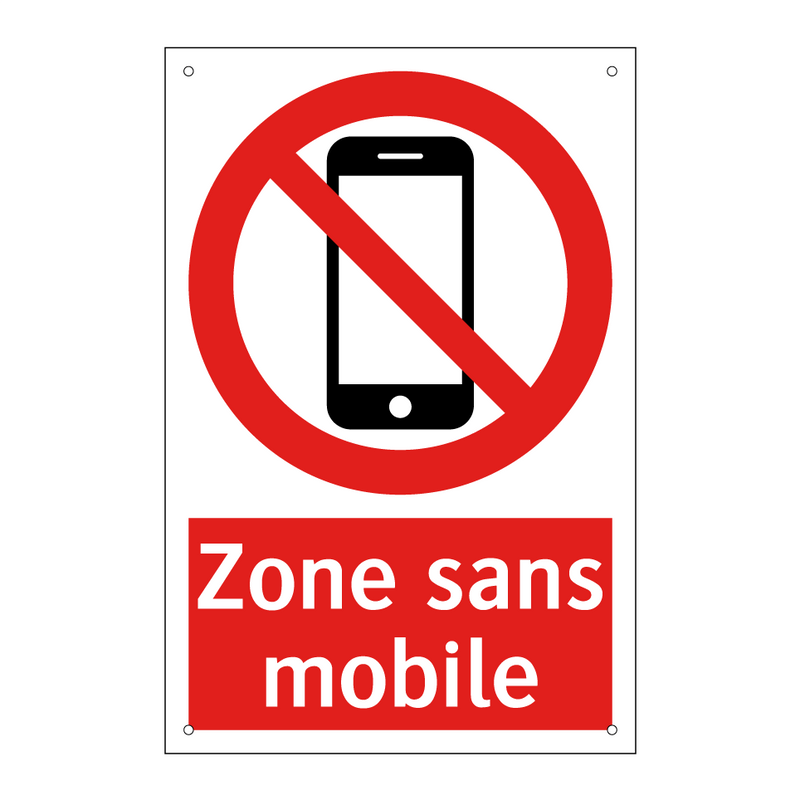 Zone sans mobile