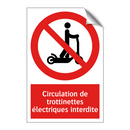 Circulation de trottinettes électriques interdite