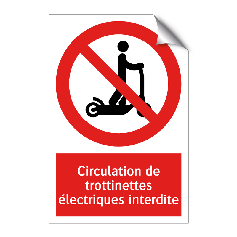 Circulation de trottinettes électriques interdite