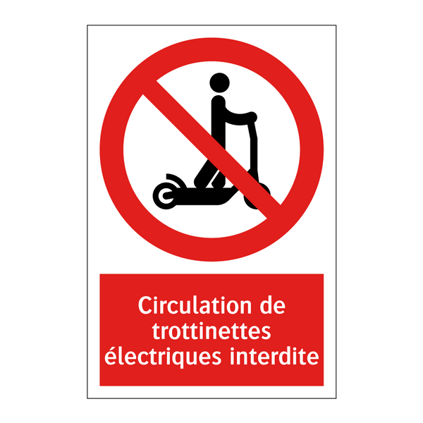 Circulation de trottinettes électriques interdite