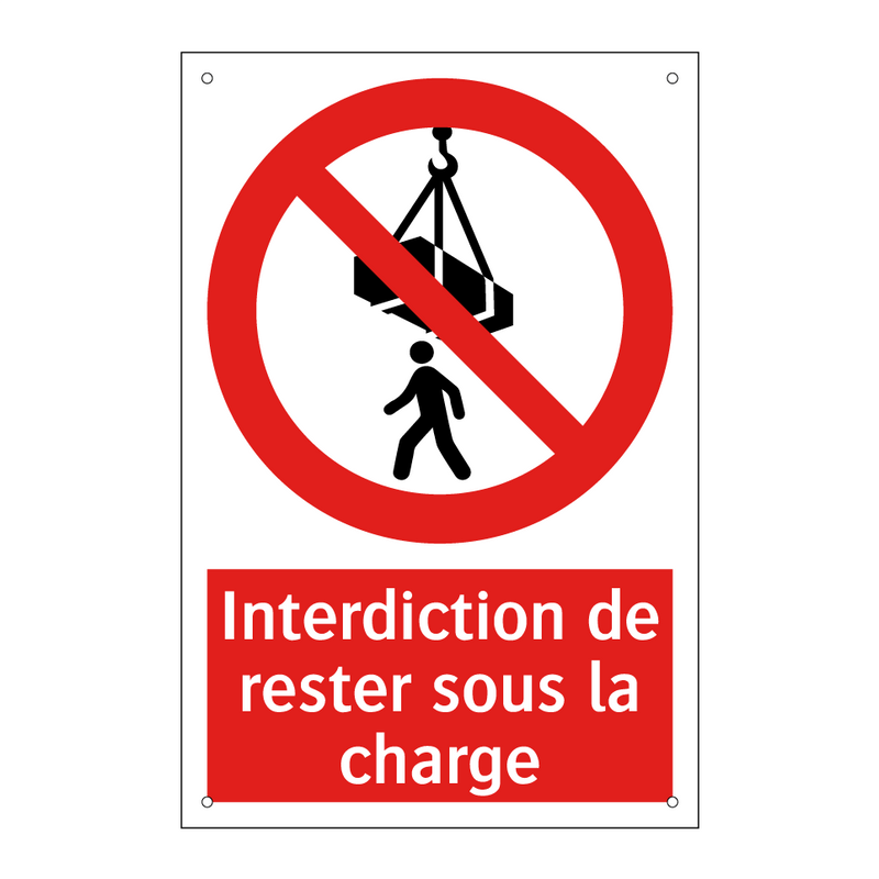 Interdiction de rester sous la charge