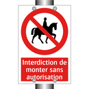 Interdiction de monter sans autorisation