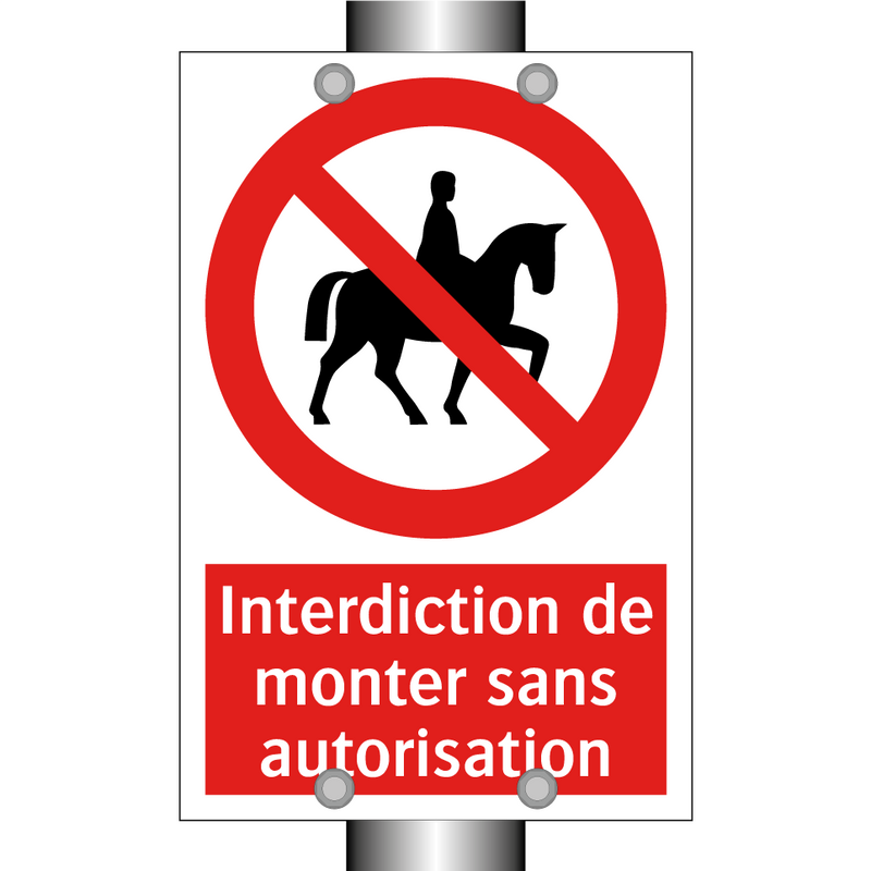 Interdiction de monter sans autorisation