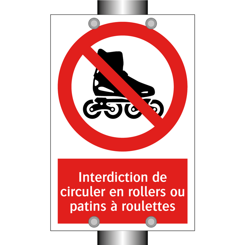 Interdiction de circuler en rollers ou patins à roulettes